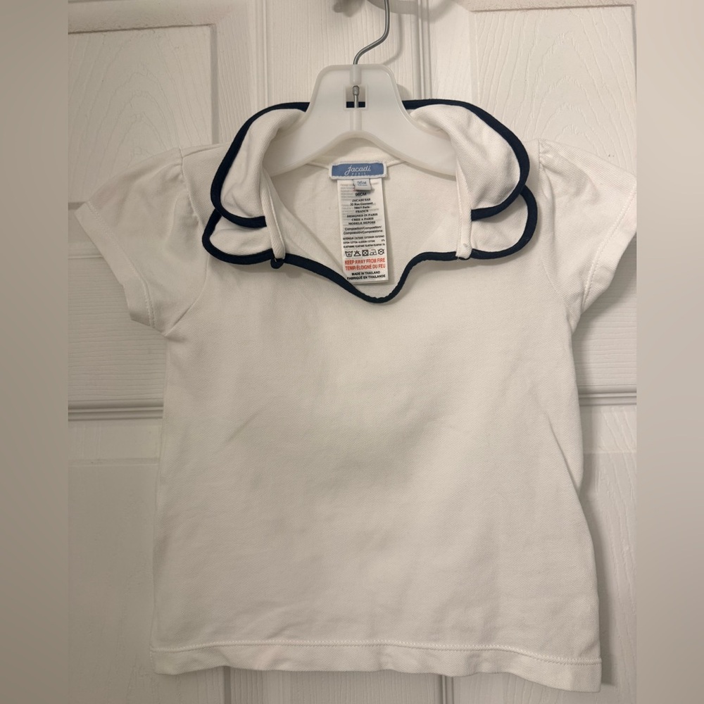 Jacadi baby collared short sleeve shirt 36M